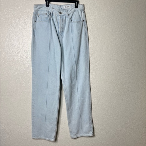 NWT AG Clove Pintuck High Waist Straight Leg Jeans Size 27 - Picture 3 of 6
